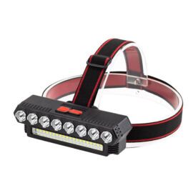 Erőteljes Fejlámpa 8 Led + 20 SMD Akkumulátorral USB - W681