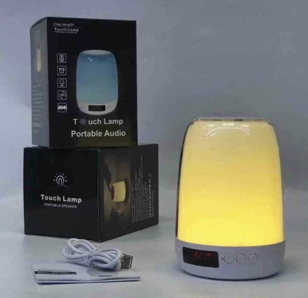 Érintésérzékeny intelligens asztali LED lámpa bluetooth hangszóró ébresztő funkcióval - Image 2