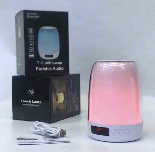 Érintésérzékeny intelligens asztali LED lámpa bluetooth hangszóró ébresztő funkcióval - Image 4