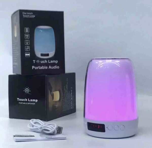 Érintésérzékeny intelligens asztali LED lámpa bluetooth hangszóró ébresztő funkcióval - Image 5