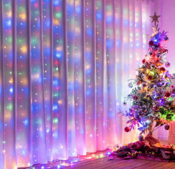 Led fényfüggöny világító dekoráció 2x1.5 m több színben - Image 3