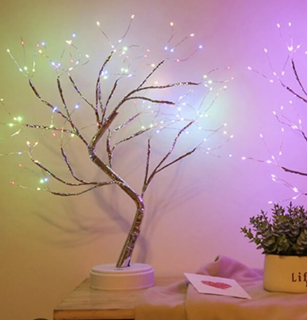 Dekoratív asztali LED fa világító dekoráció érintő gombos 50 cm - Image 4