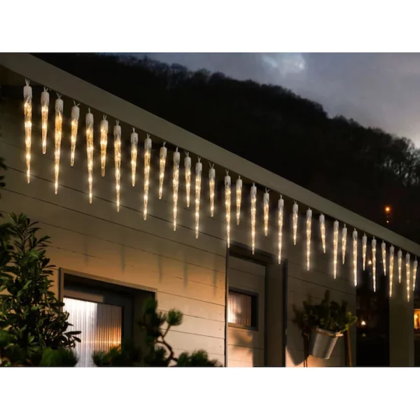 Olvadást imitáló jégcsap LED fényfüzér 50 cm - Image 4