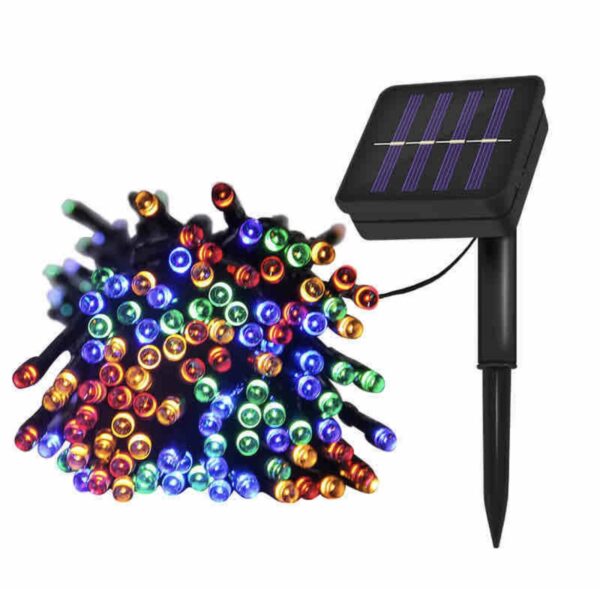 Napelemes 100 LED-es kerti szolár fényfüzér - Image 2