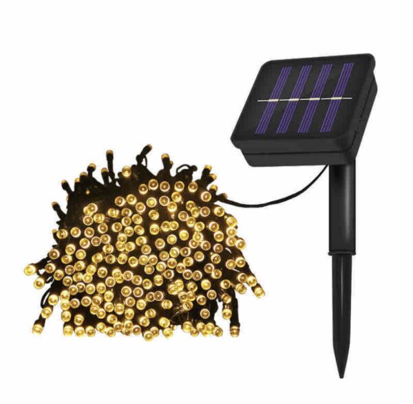 Napelemes 100 LED-es kerti szolár fényfüzér - Image 4