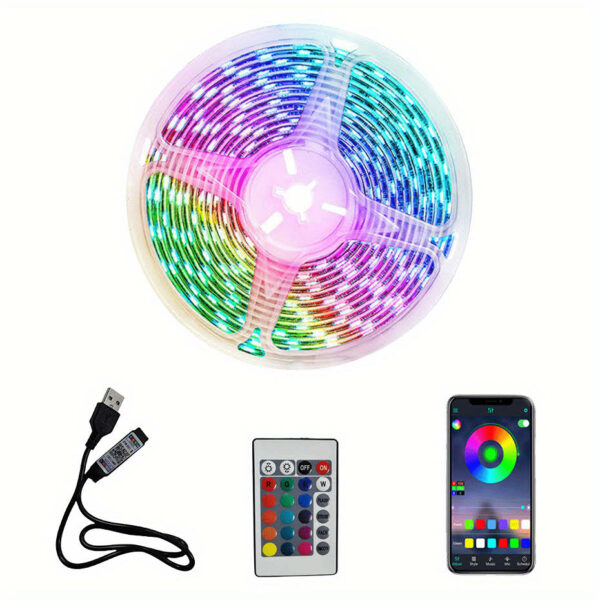 Wifis intelligens RGB LED szalag telefonnal vezérelhető 5 m - Image 3