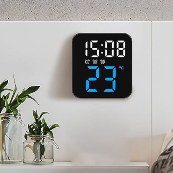 Digitális LED ébresztőóra hőmérséklet dátum jelzés - Image 4